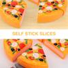 15-Piece Pizza Party Play Set for Kids - Realistic Pizza Pie Pretend Play Food Kit - Slice and Serve Plastic Kitchen Cooking and Cutting Playset view 2