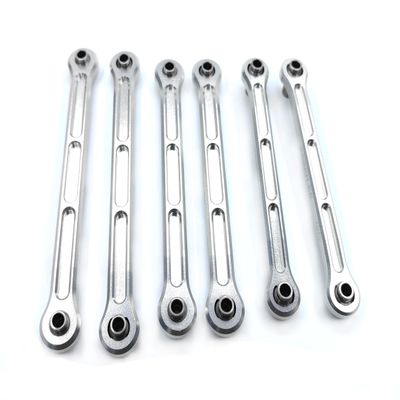 KEBEILEE CNC Alu Fornt Rear Turnbuckle Steering Tie Rod for LOSI DBXL-E DBXL 2.0 (Silver)