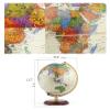 ATMRC World Globe Newest World Globe Light Up Globe Glowing World Globe with Wooden Stand Office Decoration Globe 10 Inch Globe for Decor Classroom view 2