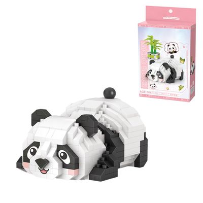 Aetheria Party Favors Easter Lazy Panda Mini Blocks Animal Building Set 340 Pieces Creative Home Decor Building Toy Bricks for Kids Adults to Build, Advent Calendar 2025 Gift