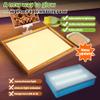 AtMini Sand Painting Light Box Light Table for Kids Wooden Sand Art Table with 10 Cards Sand Sensory Toy (11161 in) view 3