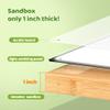 AtMini Sand Painting Light Box Light Table for Kids Wooden Sand Art Table with 10 Cards Sand Sensory Toy (11161 in) view 4