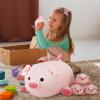 Achwishap 5PCS Pig Family,Pig Stuffed Animal Mommy with 4 Pig Babies Plush,Cute Pig Plush Pillow Cushion Doll,Kawaii Pig Plush Toy Hugging Pillow for Kid Birthday Gift Adult Valentines(16 Pig Family) view 3