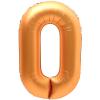 0 Number Balloon, Number Balloons 40 Inch, Orange Large Big Foil Number Balloons for Birthday Party Graduation Wedding Anniversary Baby Shower Bachelorette Halloween Decoration Supplies (Orange) view 1