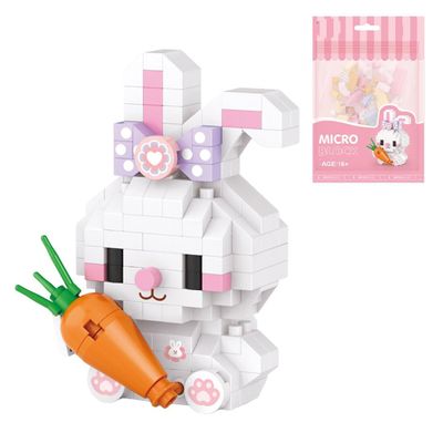 Aetheria Mini Blocks Rabbit Building Animal Set Party Favor Goodie Bags Stuffers Easter Gifts 170 Pieces Creative Home Decor Building Bricks Gift for Adult 2025