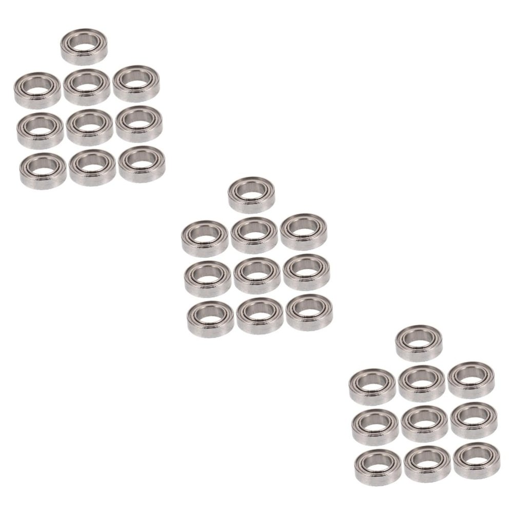 PartyKindom 30pcs Rc Car Bearings for Remote Toys Steel Fittings and Easy to Install Replacement Parts for