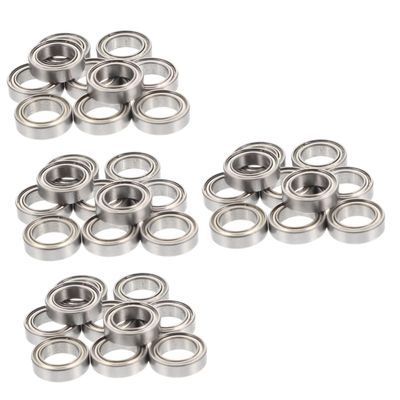 PartyKindom 40pcs Housed Ball Bearings Rc Support Bearing Wheel for Remote Control Car Parts