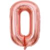 0 Number Balloon, Number Balloons 40 Inch, Rose Gold Large Big Foil Number Balloons for Birthday Party Graduation Wedding Anniversary Baby Shower Bachelorette Decoration Supplies (Rose Gold) view 1