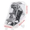 ALTUY Stroller Rain Cover, Umbrella Stroller Windproof Cover, Baby Carriage Raincoat, Clear Stroller Rain Cover Breathable Baby Stroller Raincoat, Waterproof Baby Travel Stroller Rain Cover view 2