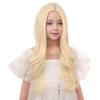 DUDUWIG Long Light Blonde Wigs for Girls Kids Long Wavy Curly Wig Light Blonde Middle Part Wigs for Child Synthetic Wig with Hair Net Include view 2