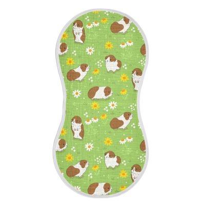 JHKKU Muslin Burp Cloths for Baby Boys and Girls - 1-Pack Ultra Absorbent Guinea Pigs Muslin Washcloths, Newborn Towel, Milk Spit Up Rags, Burp Cloth Bib for Unisex, 22 x 11 Inch