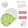 JHKKU Muslin Burp Cloths for Baby Boys and Girls - 1-Pack Ultra Absorbent Guinea Pigs Muslin Washcloths, Newborn Towel, Milk Spit Up Rags, Burp Cloth Bib for Unisex, 22 x 11 Inch view 4