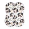 JHKKU Muslin Burp Cloths for Baby Boys and Girls - 2-Pack Ultra Absorbent Australian Shepherd Dog Muslin Washcloths, Newborn Towel, Milk Spit Up Rags, Burp Cloth Bibs for Unisex, 22 x 11 Inch view 1