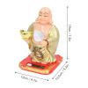 MUNEFE Maitreya Lauhin Buddha Statue Fiurine, Car Dashboard Ornament, Fny Car Shakin Toy for Home Decoration view 3
