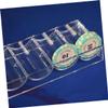 Abaodam 2pcs Poker Chips Storage Box Snap Design Game Chips Organizer for Parties and Game Compact Compartmentalized Container for Tidy Table view 3