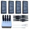 4X Tello Batteries & AC Charger & 4X Propeller for DJI Tello Drone RC Quadcopter view 1