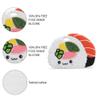 Baby Food Grade Silicone Teether Toy with Pacifier Clip Holder,Teething Toys Gift Set for 3 Months+ Boys and Girls,Freezer Safe,BPA Free. (Sushi) view 2