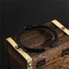 MEONFY To My Man, Personalized Dual Name Infinity Leather Bracelet, Stainless Steel Braided Bracelet, To My Man Love You Forever (customisation) view 4