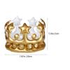 Ciieeo Inflatable Crown Toy for Kids Blow up Gold King Crown Birthday Party Hat Carnival Costume Accessory and Safe 7.87X7.87X11.81 Inch view 3