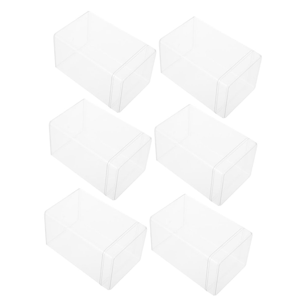 Abaodam Model Display Cases 6pcs Storage Boxes Dustproof Acrylic Storage Shelves