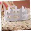 Amosfun 36pcs Adjustable Silver Paper Birthday Crowns Unique Hollowed-out Party Hats for Memorable Celebrations for Boys and Girls and Adults Eye-catching Decoration for Any Birthday Event view 4