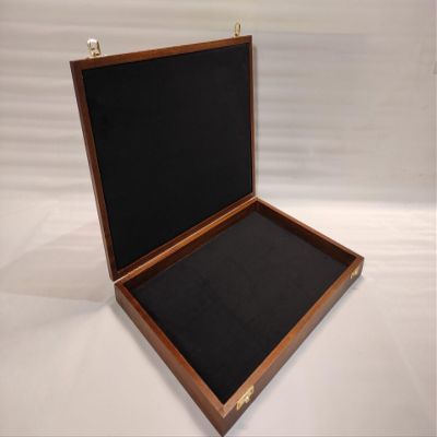 Coins&More Empty Wooden Case for MasterPhil Numismatic Trays Velvet Interior Customisable