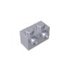 Gobricks 52107 Brick Special 1x2 With Studs On 2 Sides, Flat Silver, 50 pcs view 1