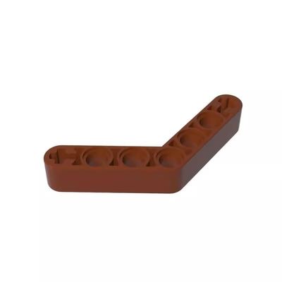 Gobricks 32348 Technic Beam 1x7 Bent (4-4) Thick, Reddish Brown, 50 pcs