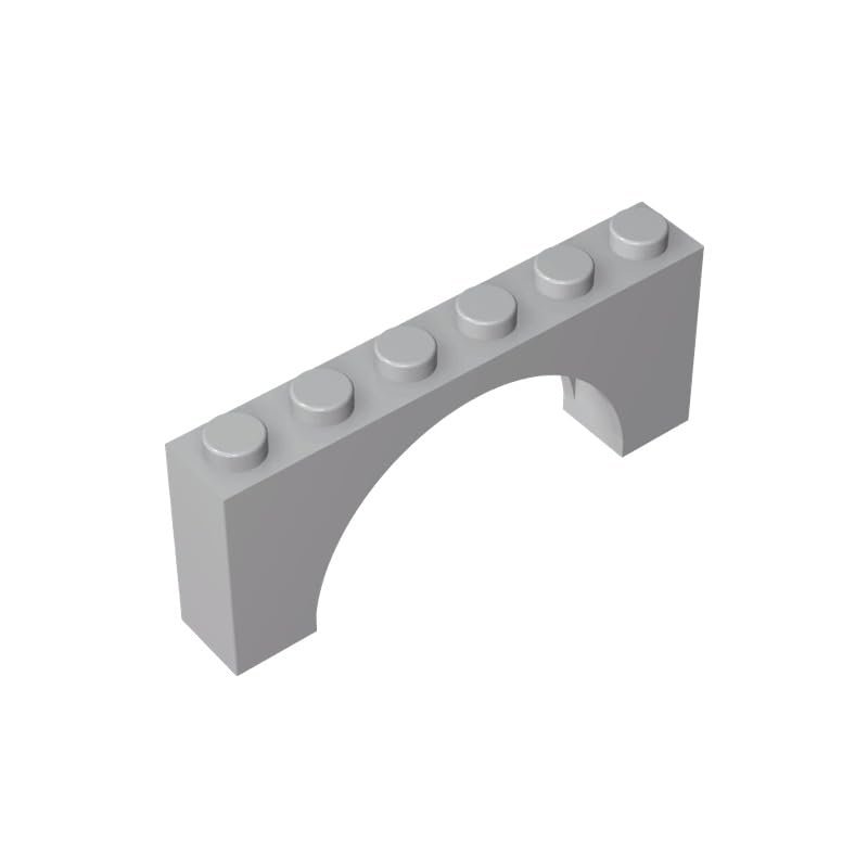 15254 12939 Brick Arch 1x6x2 Thin Top Without Reinforced Underside, 10 pcs