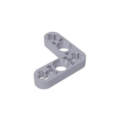 Gobricks 32056 59605 Technic Beam 3x3 L-Shape Thin, Flat Silver, 50 pcs