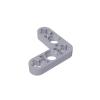 Gobricks 32056 59605 Technic Beam 3x3 L-Shape Thin, Flat Silver, 50 pcs view 1