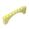 Gobricks 16577 3308 Brick Arch 1x8x2 Raised, Bright Light Yellow, 10 pcs view 1
