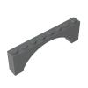 Gobricks 16577 3308 Brick Arch 1x8x2 Raised, Dark Bluish Gray, 10 pcs view 1