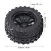 12mm Hex 1/10 RC Truck Wheels and Tires for Axial, Hsp, Redcat, Hpi - 4pcs Rubber Tires with Outstanding Grip view 4