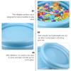 Abaodam 2pcs Inflatable Sand Tray Inflatable Swimming Pool for Floating Fishing Game Bathtub Portable Sand Tray Outdoor Party Food view 3