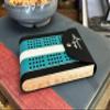 Dragonfly Escape Travel Cribbage Game Board | Lightweight Portable Travel Cribbage Board Set | Folding Travel Games for Adults (Teal & White) view 2
