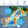 AKEYDIY Inflatable Water Slide,8-in-1 Blow Up Waterslide Bounce Castle with Blower for Kids 3-12,Outdoor Water Park Party Gift for Backyard with Splash Slide,Climbing Wall,Splash Pool, Basketball Hoop view 2