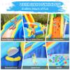 AKEYDIY Inflatable Water Slide,8-in-1 Blow Up Waterslide Bounce Castle with Blower for Kids 3-12,Outdoor Water Park Party Gift for Backyard with Splash Slide,Climbing Wall,Splash Pool, Basketball Hoop view 4