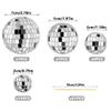 21 PCS DIY Disco Ball Cupcake Toppers Reflective Mirror Ball Cake Decorations for Disco Theme Party Ornament 0.79in 1.18in 1.97in 2.76in view 2