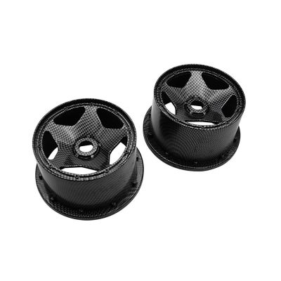ALBARAY Upgrade Parts Compatible with Hpi for Rovan for Rofun for Baja 5b Ss Plastic Front Or Rear Wheel Hub for 1/5 Buggy Rc Car Parts (Color : Rear 2pc)