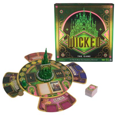 Spin Master Games, Wicked: The Game, an Original Concept Based on The New Movie Wicked, Amazafying Adventure with Glinda & Elphaba, Valentine's Day Gifts for Couples, 2-4 Players, for Ages 10 & Up