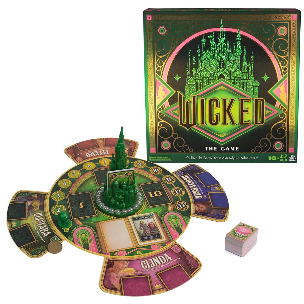 Spin Master Games, Wicked: The Game, an Original Concept Based on The New Movie Wicked, Amazafying Adventure with Glinda & Elphaba, Valentine's Day Gifts for Couples, 2-4 Players, for Ages 10 & Up