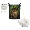 Foruidea St.Patricks Gnome Laundry Basket,Laundry Hamper,Collapsible Storage Bin, Oxford Fabric Clothes Baskets,Nursery Hamper For Home,Office,Dorm,Gift Basket, Medium view 2