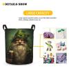 Foruidea St.Patricks Gnome Laundry Basket,Laundry Hamper,Collapsible Storage Bin, Oxford Fabric Clothes Baskets,Nursery Hamper For Home,Office,Dorm,Gift Basket, Medium view 3