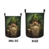 Foruidea St.Patricks Gnome Laundry Basket,Laundry Hamper,Collapsible Storage Bin, Oxford Fabric Clothes Baskets,Nursery Hamper For Home,Office,Dorm,Gift Basket, Medium view 4