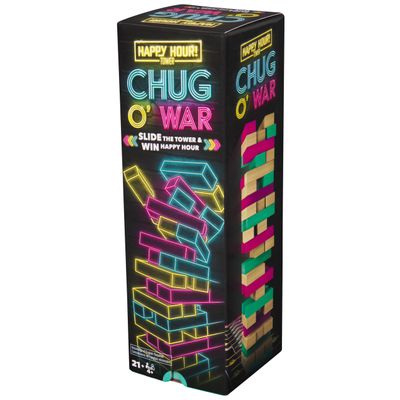 Spin Master Games, Chug O War Tumbling Tower, Adult Party Game for Happy Hour Hangs, 4+ Players, for Ages 21 & Up