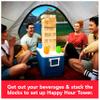 Spin Master Games, Happy Hour Tower, Giant Jumbling Wooden Blocks, Bachelorette Party Game, Galentine's Day Party Game, for Ages 18 & Up view 3