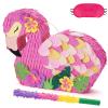 WERNNSAI Flamingo Piata - Pink Piata Bundle with Blindfold and Bat for Girls Kids Tropical Flamingo Theme Birthday Party Supplies Summer Pool Party Decorations for Fiestas Baby Shower view 1