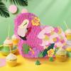 WERNNSAI Flamingo Piata - Pink Piata Bundle with Blindfold and Bat for Girls Kids Tropical Flamingo Theme Birthday Party Supplies Summer Pool Party Decorations for Fiestas Baby Shower view 2