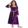 Hansber Kids Girls Renaissance Vintage Dress Ball Gown Gothic Medieval Costume Maxi Dresses Halloween Outfits Lilac 16 Years view 3